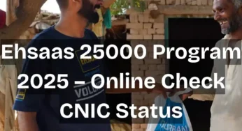 Ehsaas 25000 Program 2025 | Online Check CNIC Status – NayaPK.blog