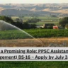 Landing a Promising Role: PPSC Assistant (Water Management) BS‑16 – Apply by July 3, 2025
