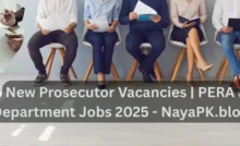 New Prosecutor Vacancies | PERA Department Jobs 2025 - NayaPK.blog