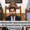 PPSC Set to Release 100+ Sub Divisional Officer (SDEO) Seats – No Physical Criteria, Graduate-Only Requirement