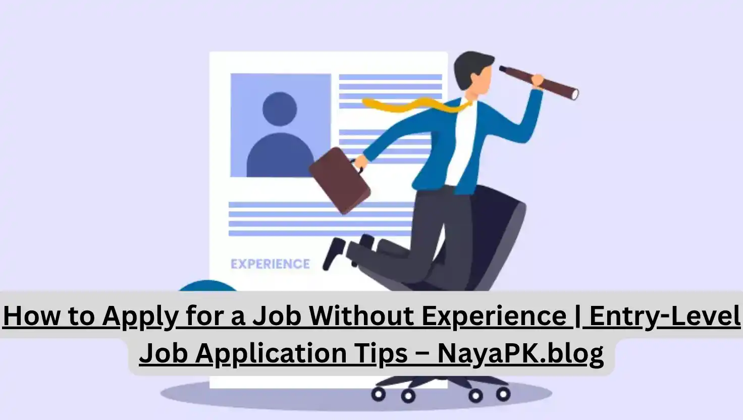 How to Apply for a Job Without Experience | Entry-Level Job Application Tips – NayaPK.blog
