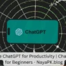 How to Use ChatGPT for Productivity | ChatGPT Guide for Beginners - NayaPK.blog