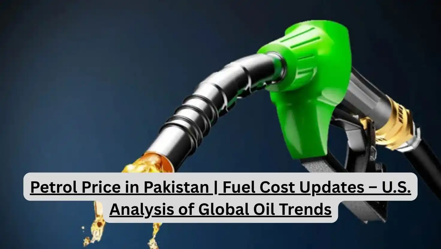 Petrol Price in Pakistan | Fuel Cost Updates – U.S. Analysis of Global Oil Trends