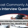 Top 10 Common Interview Questions and Answers | Job Interview Tips - NayaPK.blog