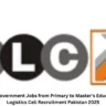 Apply for NLC Government Jobs from Primary to Master’s Education | National Logistics Cell Recruitment Pakistan 2025