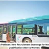 BRT Bus Jobs Pakistan: New Recruitment Openings for Matric–Master’s Qualification (Men & Women)