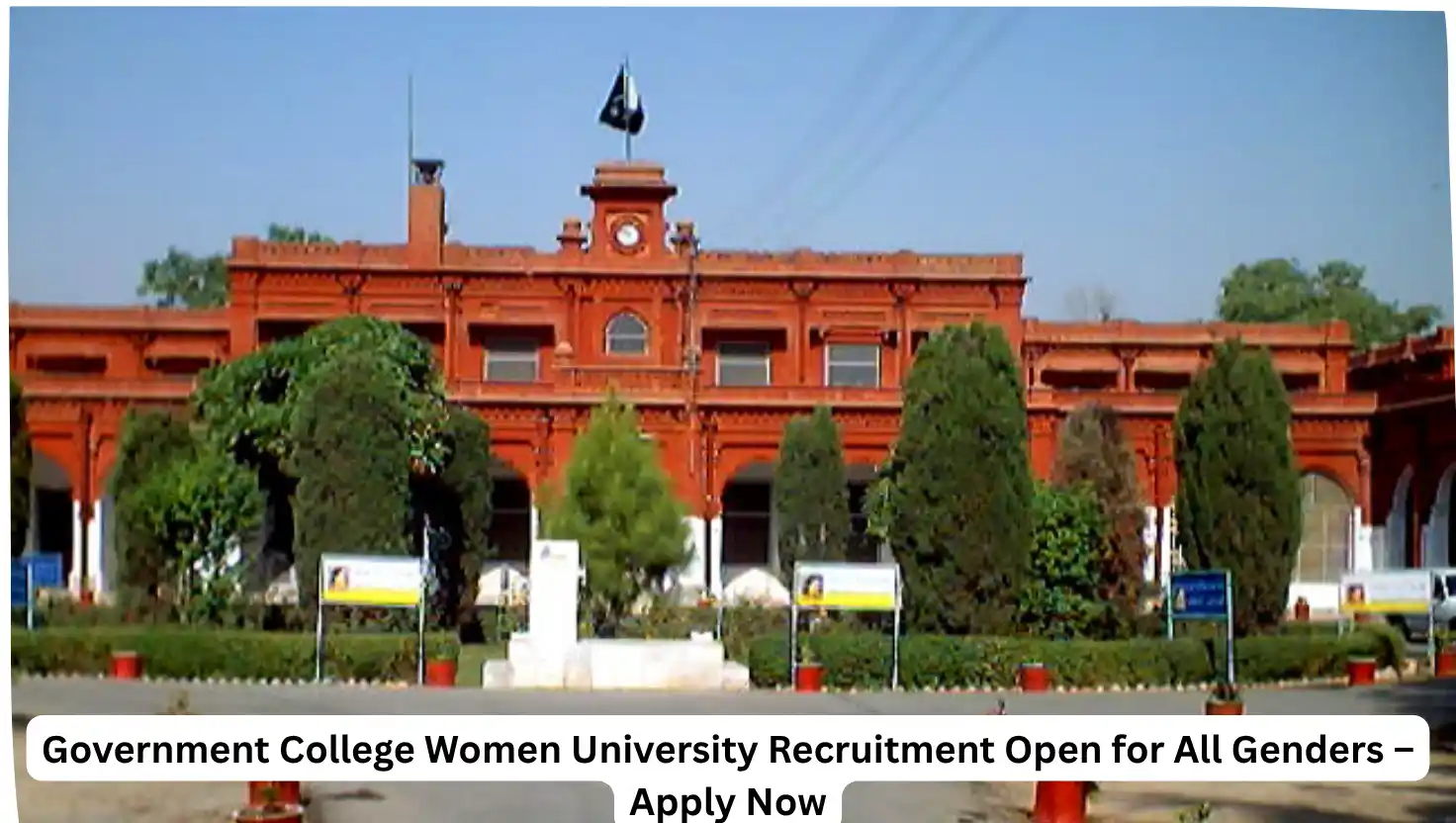 Government College Women University Recruitment Open for All Genders – Apply Now