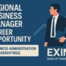 Regional Business Manager Career Opportunity at EXIM Bank of Pakistan – Business Administration Leadership Role