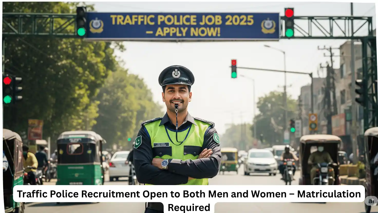 Traffic Police Recruitment Open to Both Men and Women – Matriculation Required