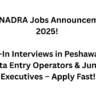 NADRA Peshawar Jobs 2025 – Walk-In Interviews for Junior Executives & Data Entry Operators | Apply Now Before 23 Nov