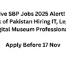 State Bank of Pakistan SBP Jobs 2025 – Apply Online for IT, Legal & Museum Officer Vacancies | Karachi