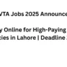 TEVTA Jobs 2025 Announced! Apply Online for High-Paying Govt Vacancies in Lahore | Deadline 24 Nov